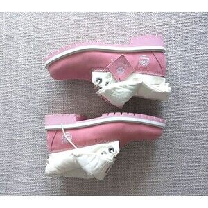 Vintage TIMBERLAND Roll Top Pink/White Juniors 6 US (EU 38) Boots | NEW in BOX